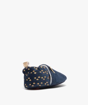 Chaussons de naissance bébé fille en forme de chat et à petits pois vue4 - GEMO 4G BEBE - GEMO