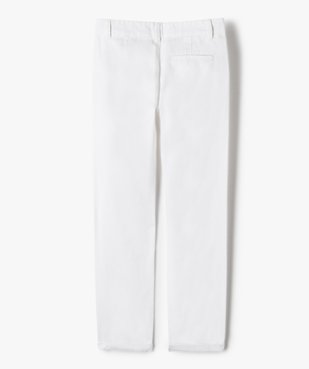 Pantalon chino en coton à revers garçon vue3 - GEMO 4G GARCON - GEMO