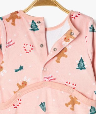 Pyjama de Noël en velours doux imprimé bébé vue4 - GEMO(BB COUCHE) - GEMO