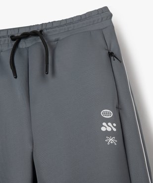 Pantalon de sport avec liserés contrastants garçon vue2 - GEMO (JUNIOR) - GEMO