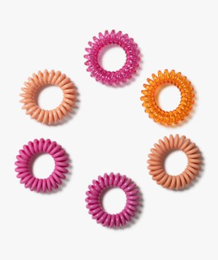 Élastique à cheveux torsadé (lot de 6) vue1 - GEMO (ACCESS) - GEMO