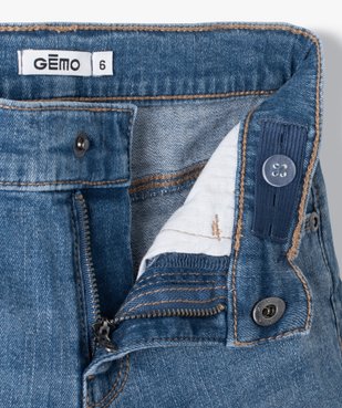 Short en jean extensible à revers fille vue2 - GEMO 4G FILLE - GEMO