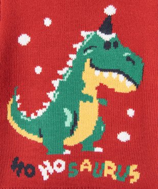 Pull de Noël avec motif Dinosaure garçon vue3 - GEMO (ENFANT) - GEMO