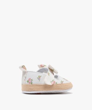 Chaussons de naissance ballerines fleuries à fleurs bébé fille  vue4 - LITTLE LOVE GEMO FOR GOOD - GEMO