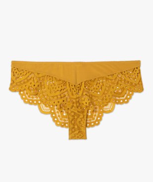 Shorty femme en microfibre et dentelle vue4 - GEMO(HOMWR FEM) - GEMO