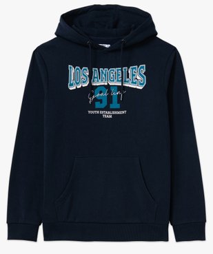 Sweat à capuche avec inscription Los Angeles homme vue4 - GEMO (HOMME) - GEMO