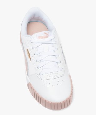 Baskets femme dessus en cuir à semelle épaisse contrastante - Puma vue5 - PUMA - GEMO