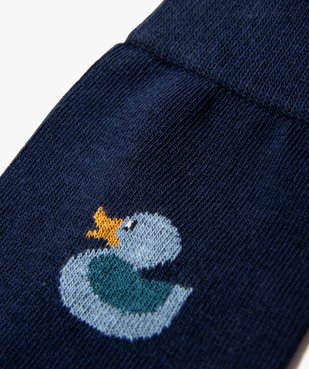 Chaussettes hautes à motif canards homme (lot de 2) vue2 - GEMO(HOMWR HOM) - GEMO