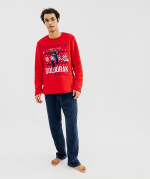 Pyjama en polaire avec motif XXL homme - Goldorak vue1 - GOLDORAK - GEMO