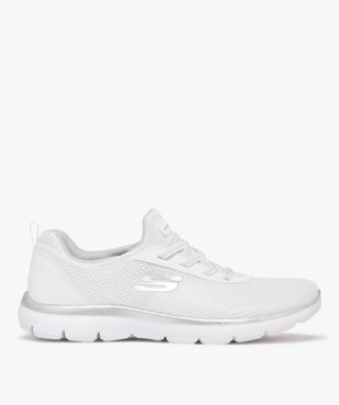 Baskets femme unies en mesh et à lacets élastiques - Skechers vue1 - SKECHERS - GEMO