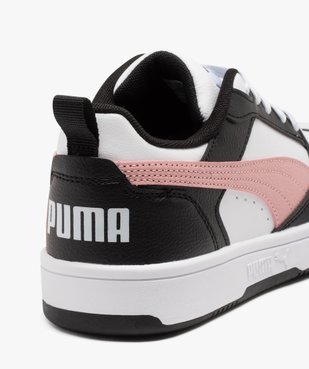 Baskets femme tricolores style rétro à lacets - Puma Rebound vue6 - PUMA - GEMO