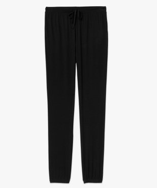 Pantalon de pyjama en maille fine avec bas resserré femme vue4 - GEMO 4G FEMME - GEMO