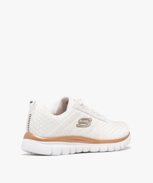 Baskets en mesh avec semelle légère femme - Skechers vue4 - SKECHERS - GEMO