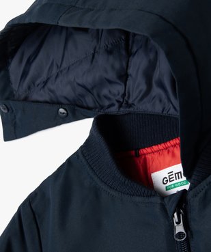 Blouson bomber à capuche garçon vue5 - GEMO 4G GARCON - GEMO