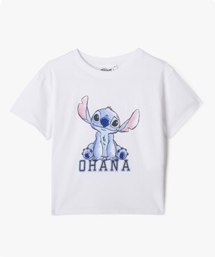 Tee-shirt manches courtes imprimé fille - Stitch vue1 - LILO & STITCH - GEMO