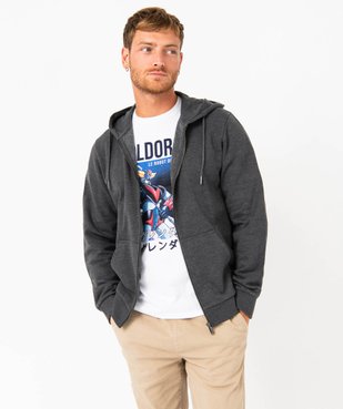 Sweat zippé à capuche homme vue1 - GEMO (HOMME) - GEMO