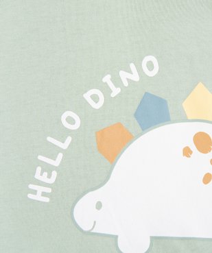 Pyjashort 2 pièces avec motifs dinosaures bébé garçon  vue4 - GEMO 4G BEBE - GEMO