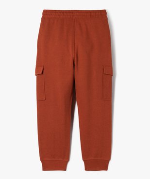 Pantalon de jogging molletonné avec poches à rabat garçon vue4 - GEMO (ENFANT) - GEMO