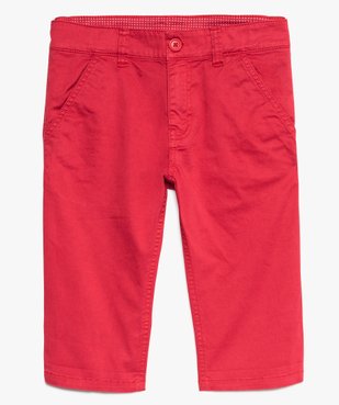 Bermuda garçon coloris uni coupe slim vue1 - GEMO (JUNIOR) - GEMO