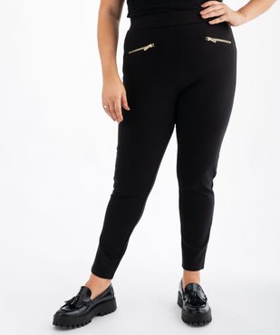 Leggings avec fausses poches zippées femme grande taille vue6 - GEMO (G TAILLE) - GEMO