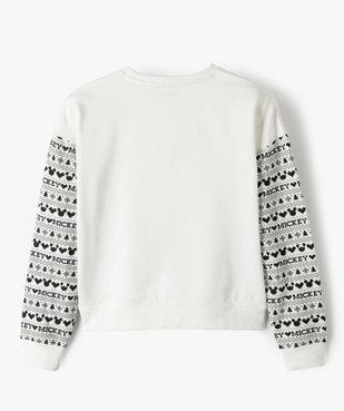 Sweat de Noël fille court avec motif Mickey - Disney vue5 - DISNEY DTR - GEMO