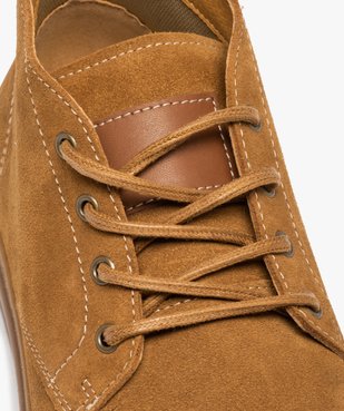 Derbies homme montants dessus cuir uni – Tanéo vue6 - TANEO - GEMO