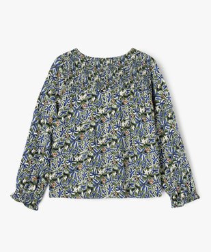 Chemise fleurie à dos smocké fille - LuluCastagnette vue5 - LULUCASTAGNETTE - GEMO