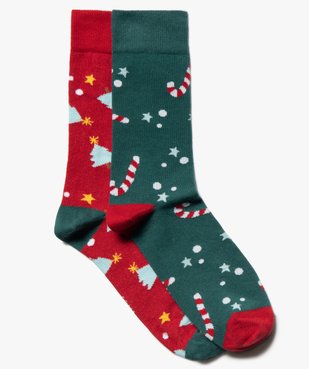 Chaussettes de Noël pour homme (lot de 2) vue1 - GEMO(HOMWR HOM) - GEMO