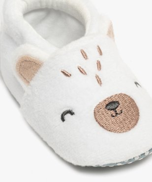 Chaussons de naissance en velours motif ours bébé garçon vue6 - LITTLE LOVE GEMO FOR GOOD - GEMO