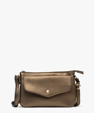 Sac pochette grainé à bandoulière femme  vue1 - GEMO (ACCESS) - GEMO