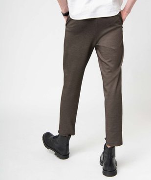 Pantalon homme en maille piquée vue3 - GEMO (HOMME) - GEMO