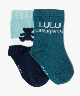 Chaussettes à motifs bébé garçon (lot de 2) - LuluCastagnette vue1 - LULUCASTAGNETTE - GEMO