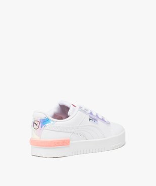 Baskets filles dessus en cuir uni avec détails brillants irisés - Puma vue4 - PUMA - GEMO