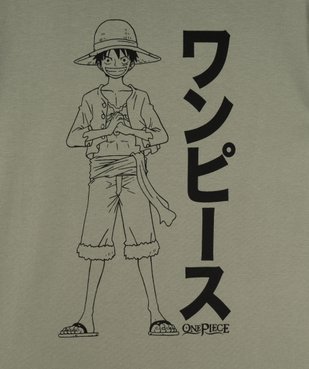 Tee-shirt manches courtes imprimé Luffy garçon - One Piece vue2 - ONE PIECE - GEMO