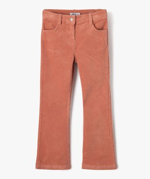 Pantalon en velours côtelé coupe flare fille vue1 - GEMO (ENFANT) - GEMO