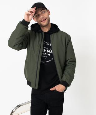 Blouson zippé style bomber homme vue2 - GEMO 4G HOMME - GEMO