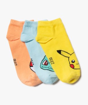 Chaussettes ultra courtes imprimées garçon - Pokémon (lot de 3) vue2 - POKEMON - GEMO