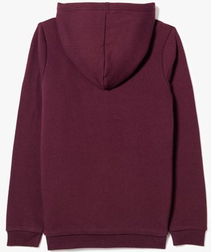 Sweat fille zippé à capuche avec doublure douillette vue2 - GEMO (JUNIOR) - GEMO