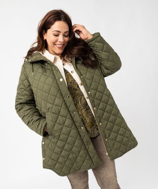 Manteau matelassé à capuche femme grande taille vue2 - GEMO 4G GT - GEMO