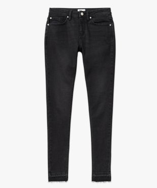 Jean skinny extensible taille normale à bord franc femme vue4 - GEMO 4G FEMME - GEMO