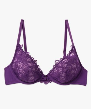 Soutien-gorge corbeille à armatures en dentelle femme vue5 - GEMO(HOMWR FEM) - GEMO