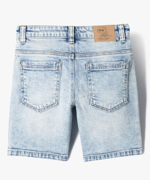 Bermuda en jean stretch coupe Skater garçon vue5 - GEMO (ENFANT) - GEMO