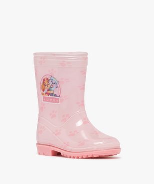 Bottes de pluie fille avec motif de pattes de chien - Pat'Patrouille vue2 - PAT PATROUILLE - GEMO