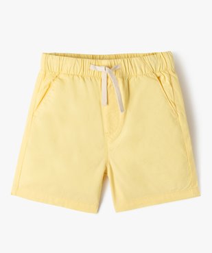 Bermuda en coton léger à taille élastique garçon vue2 - GEMO (ENFANT) - GEMO