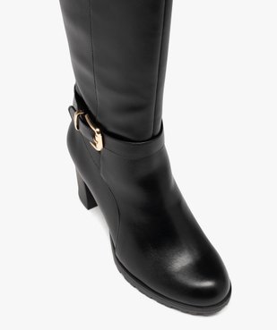 Bottes femme unies à talon haut et semelle crantée vue5 - GEMO(URBAIN) - GEMO