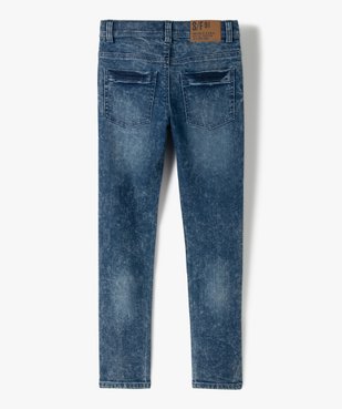 Jean garçon coupe skinny avec taille ajustable vue4 - GEMO (JUNIOR) - GEMO