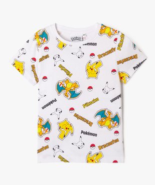 Tee-shirt manches courtes à motifs multicolores garçon - Pokemon vue2 - POKEMON - GEMO