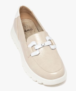 Mocassins femme confort unis avec boucle fantaisie et à semelle épaisse vue5 - G'FLEX GEMO FOR GOOD - GEMO