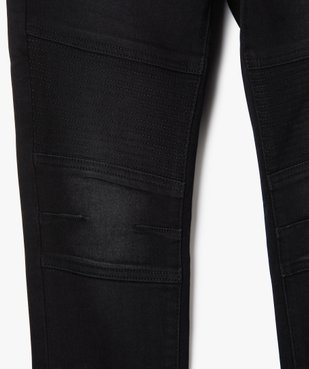 Jean garçon slim extensible à taille élastiquée et jeu de surpiqûres vue3 - GEMO (JUNIOR) - GEMO