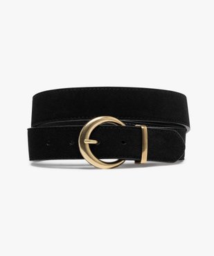 Ceinture unie avec boucle métallique ronde femme vue1 - GEMO (ACCESS) - GEMO